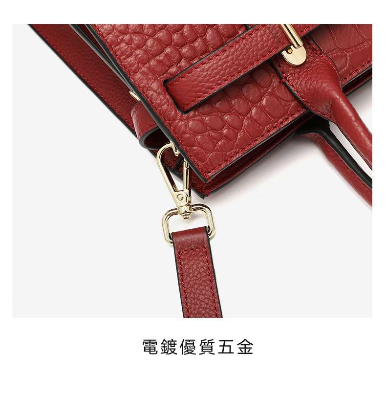 頭層牛皮戴妃包 百搭包包 時尚大容量斜背包 中年女士真皮媽媽手提包單肩背包 女包 真皮包包