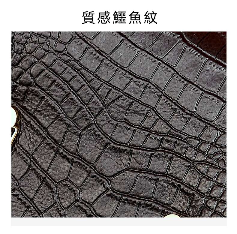 鱷魚紋頭層牛皮手提包 潮流氣質女士手拎包包 女生百搭斜背包手袋 真皮單肩包女包 真皮包包