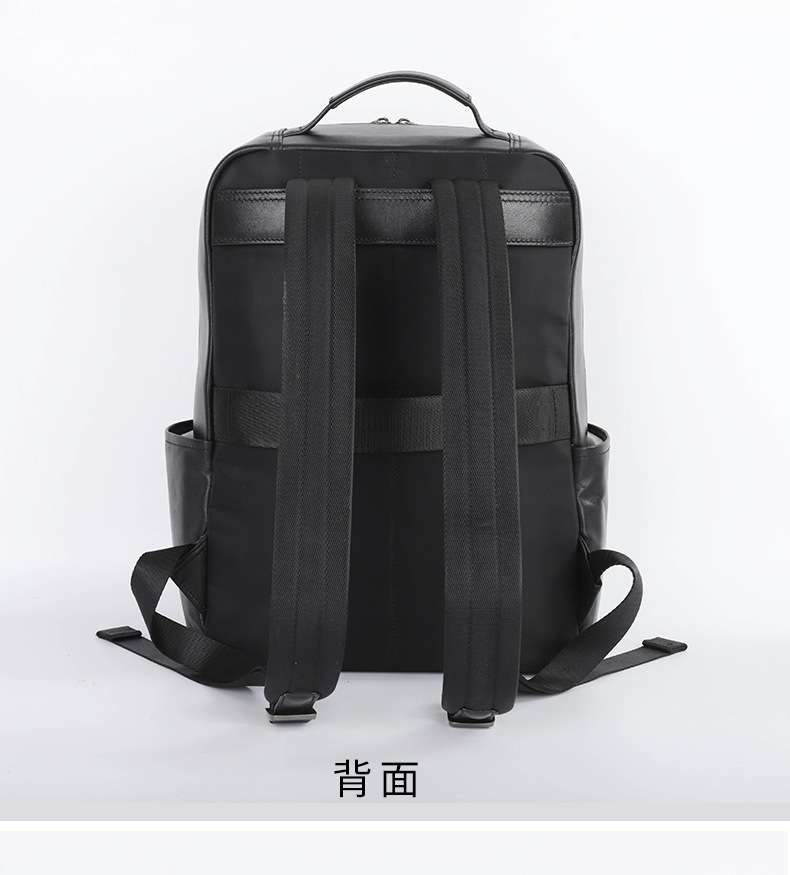 真皮雙肩包 男式商務時尚後背包 休閒電腦包 時尚潮流大容量旅行包透氣掛行李箱背包包 真皮包包
