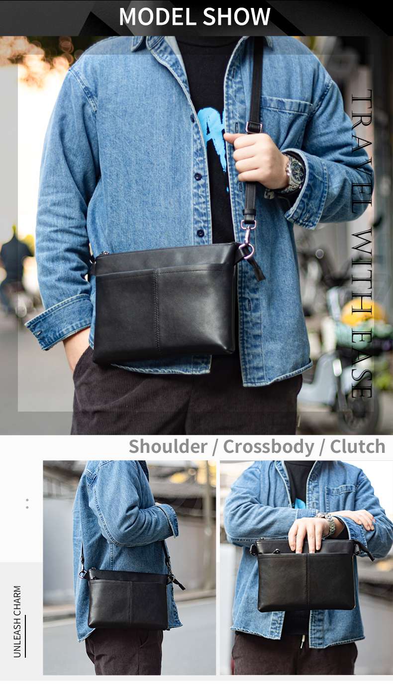 頭層納帕皮iPad mini包包 休閒通勤運動斜挎包 輕薄單肩包斜背包 男女背包 真皮包包