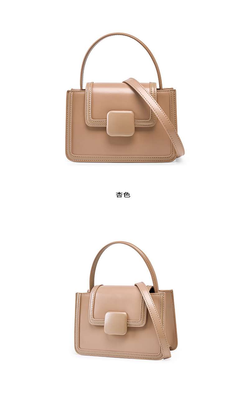 小眾高級學生斜挎包 可愛新款包包 女式小方包 質感小眾女包 潮流時尚斜背包手提包 真皮包包