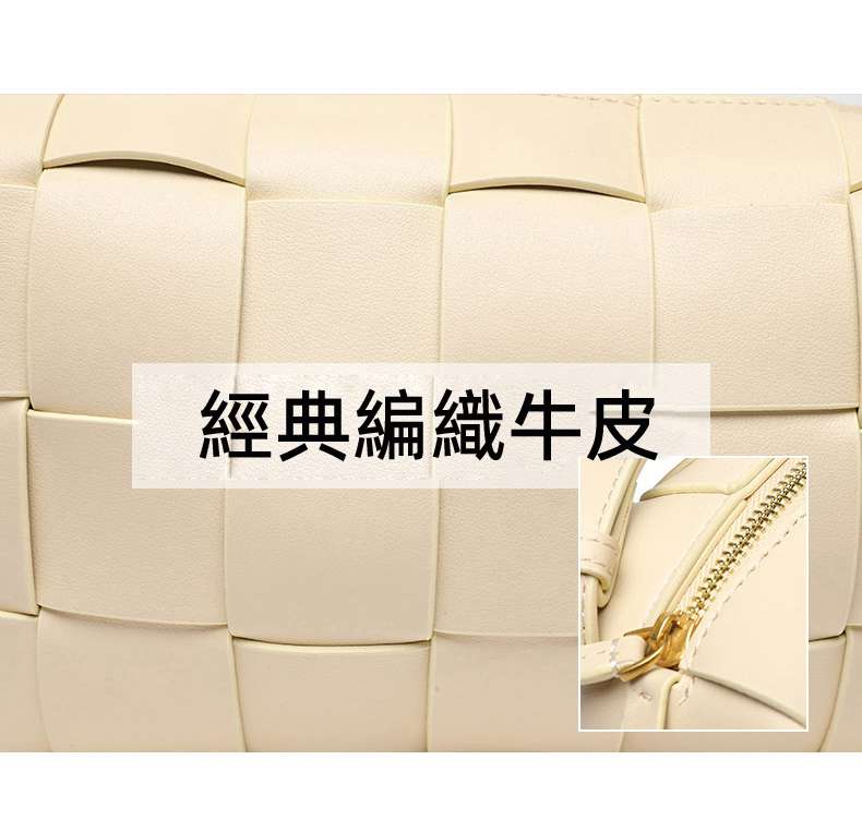 雙面頭層牛皮女包手工編織包 女式斜背手提包 真皮女包 時尚百搭經典單肩背包斜挎包  真皮包包