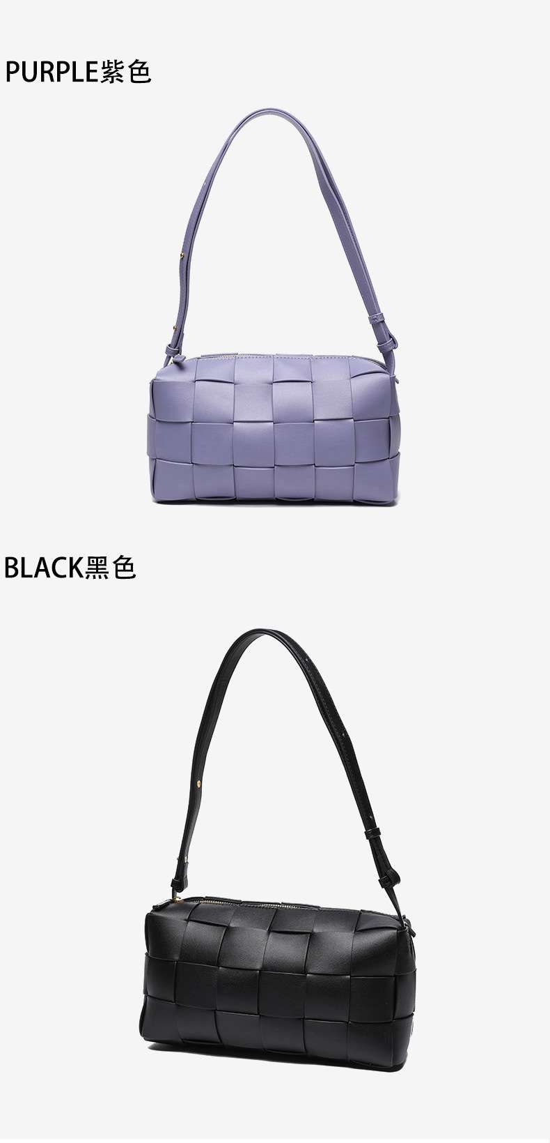 雙面頭層牛皮女包手工編織包 女式斜背手提包 真皮女包 時尚百搭經典單肩背包斜挎包  真皮包包