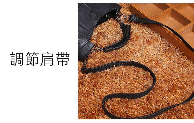 女士鏈條包 真皮包包 新款手提包 頭層牛皮斜背包 百搭簡約手提手袋側背包女包 真皮包包