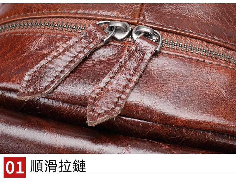 一包兩用 多功能後背包 真皮斜挎包 休閒雙肩包 學生書包 復古時尚油蠟皮胸包大容量背包男女 真皮包包