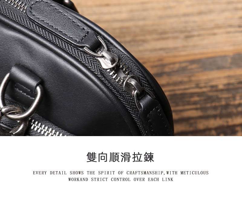 男士真皮手提包 頭層牛皮公事包 真皮單肩斜挎包商務公文包 15.6寸電腦包斜背包筆電包 真皮包包