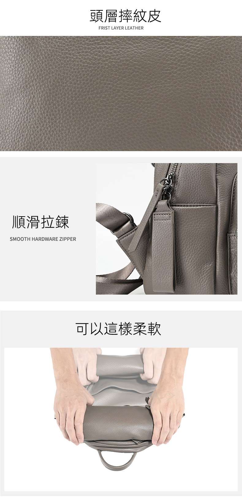 真皮後背包 女士雙肩包頭層摔紋皮時尚女生學生書包 輕便雙肩背包 潮流包包 真皮女包雙肩背包新款 真皮包包