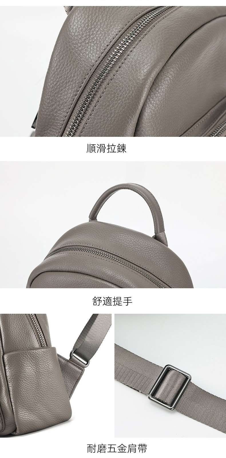 真皮後背包 女士雙肩包頭層摔紋皮時尚女生學生書包 輕便雙肩背包 潮流包包 真皮女包雙肩背包新款 真皮包包