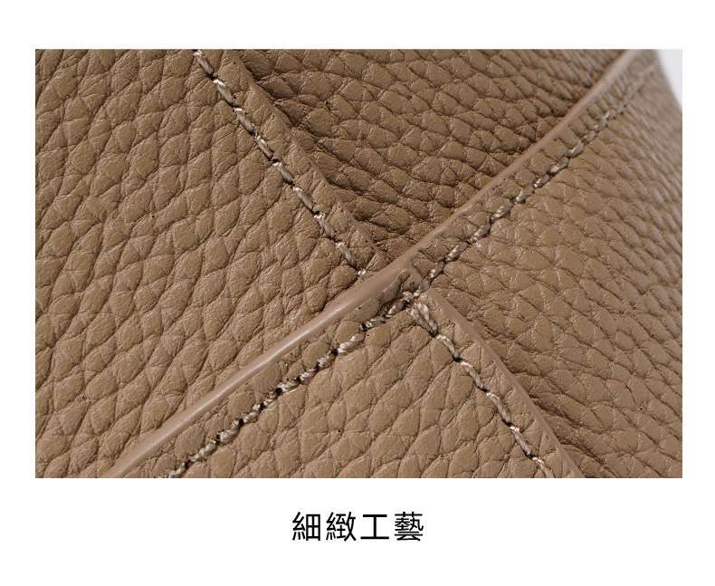 軟牛皮水桶包 女式通勤大容量慵懶風單肩背包腋下包 女生大包包手袋子母包 真皮女包 真皮包包