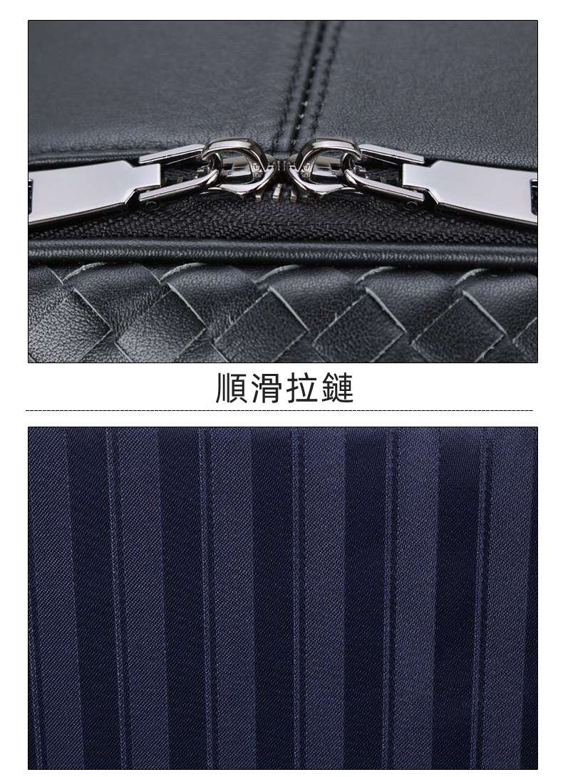 真皮商務通勤編織後背包 頭層牛皮14吋電腦背包 男士雙肩包新款旅行背包編織包 真皮包包