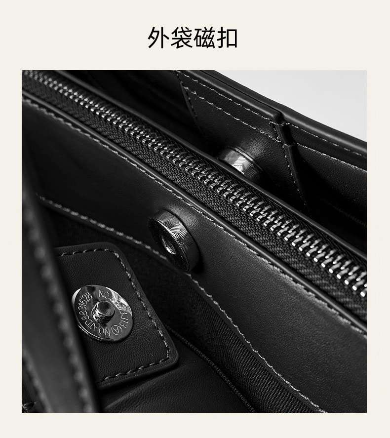 簡約時尚托特包 女式二層牛皮購物手袋 真皮手提包 女式手拎包腋下包手提袋 真皮包包