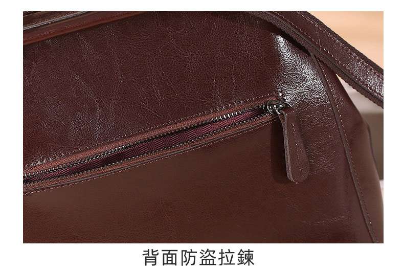 一包多用 多功能後背包斜背包 女士真皮雙肩背包 時尚油蠟牛皮包包 學生書包女包 真皮包包