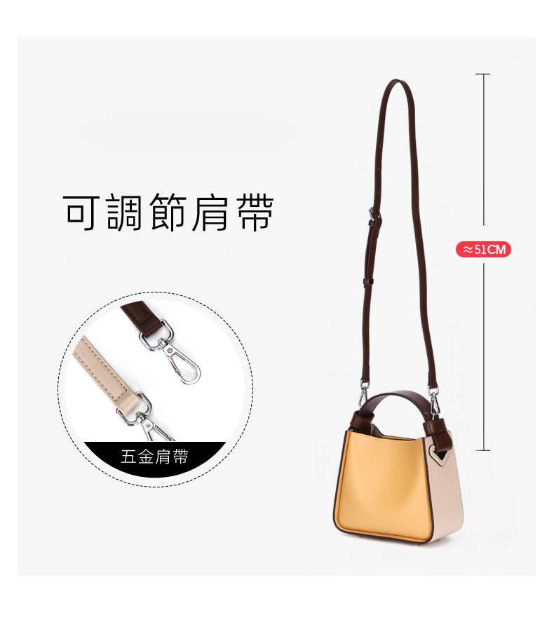 新款真皮女包水桶包 通勤手提包手袋 小眾設計感托特包單肩斜跨包斜背包 真皮包包
