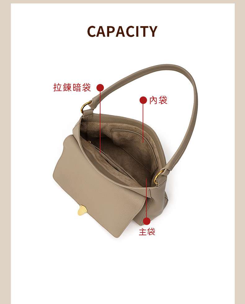 頭層牛皮女包 新款托特包 百搭大包包 單肩背包斜挎包 大容量腋下手提包購物手袋 真皮包包