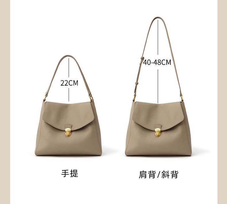 頭層牛皮女包 新款托特包 百搭大包包 單肩背包斜挎包 大容量腋下手提包購物手袋 真皮包包