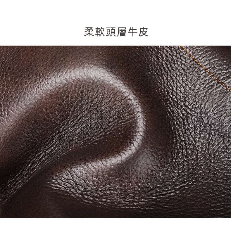 男士真皮手提包 頭層牛皮公文包 真皮手袋電腦包公務包 斜背包側背包公事包 真皮包包