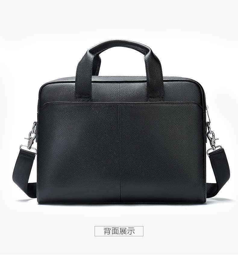 男士真皮手提包 頭層牛皮公文包 真皮手袋電腦包公務包 斜背包側背包公事包 真皮包包