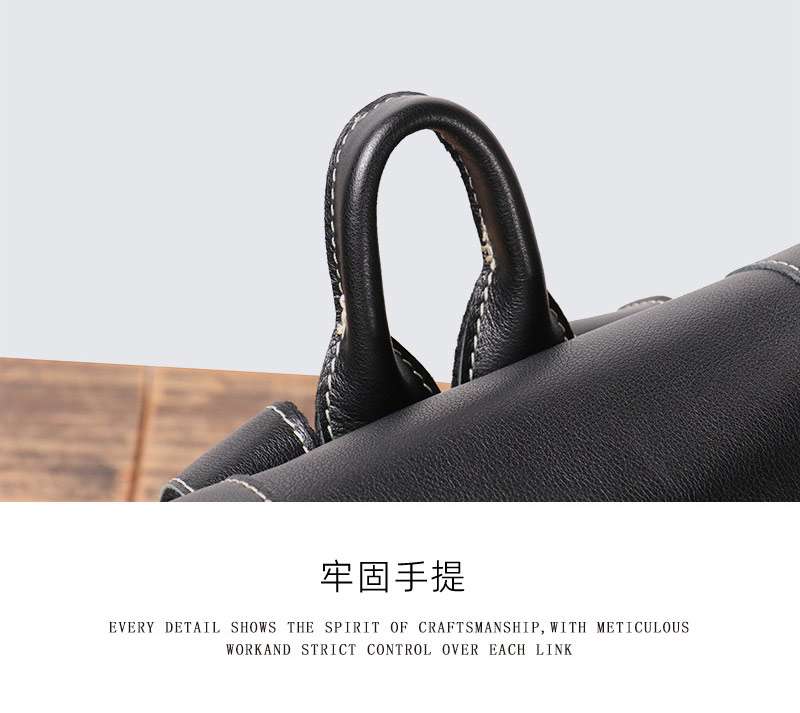 真皮男後背包 頭層牛皮雙肩包 簡約輕便旅行背包 大容量手提電腦包 學生書包 真皮包包