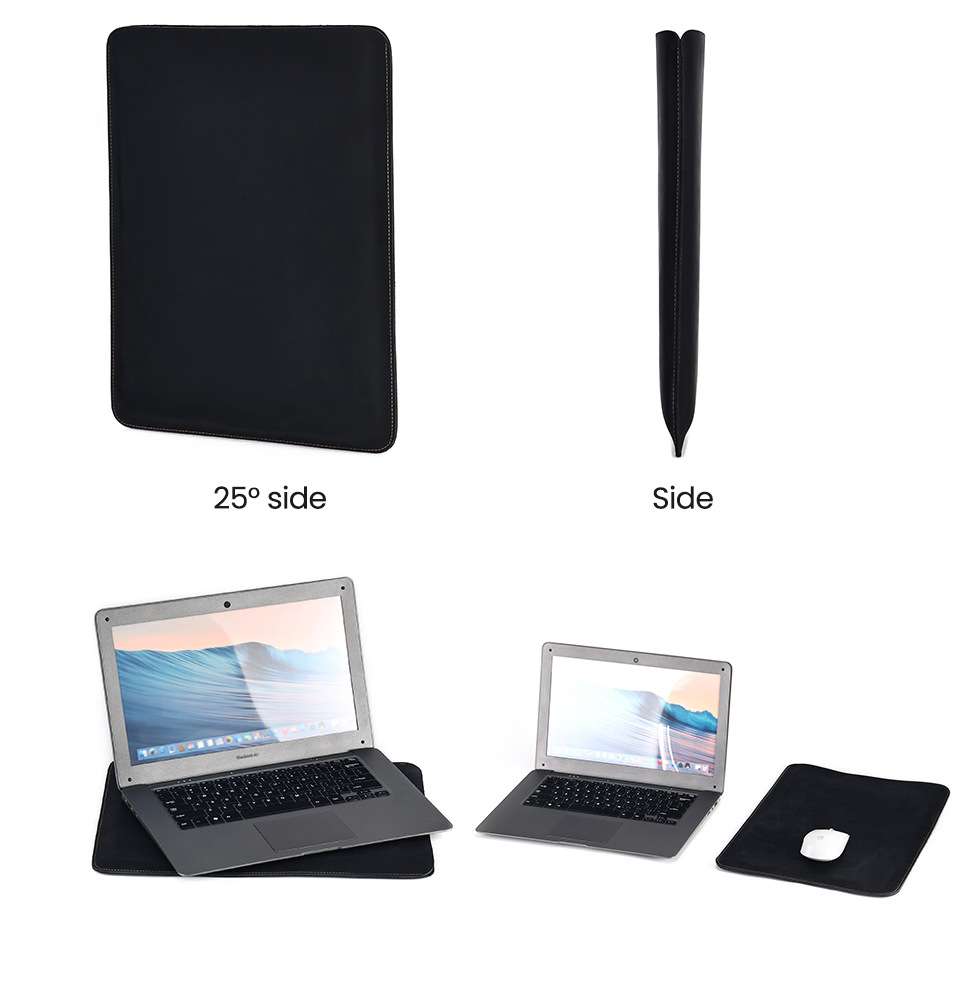 真皮電腦內膽包 Apple MacBook Pro 16.2寸保護套皮夾 瘋馬皮復古13.3