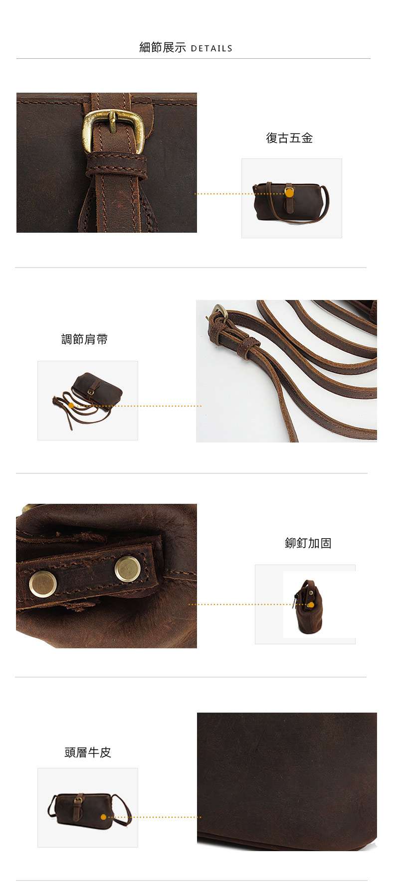 頭層牛皮圓筒包 真皮女士包包 新款時尚潮流瘋馬單肩包 斜跨女包 復古通勤包小方包手機包 真皮包包