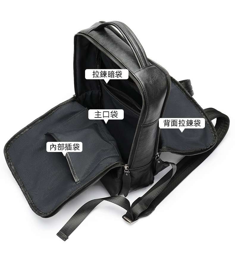 真皮電腦背包 頭層牛皮雙肩包 商務通勤背包 頭層牛皮防水男士後背包 男皮包包   真皮包包