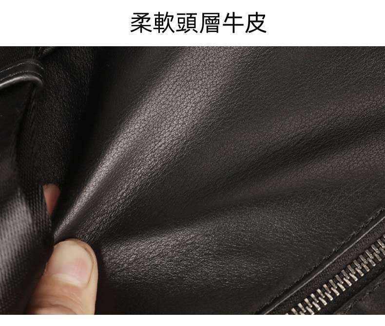 真皮胸包 柔軟頭層牛皮斜背包 男大容量時尚潮流斜肩挎包 男士休閑背包ipad包包  真皮包包