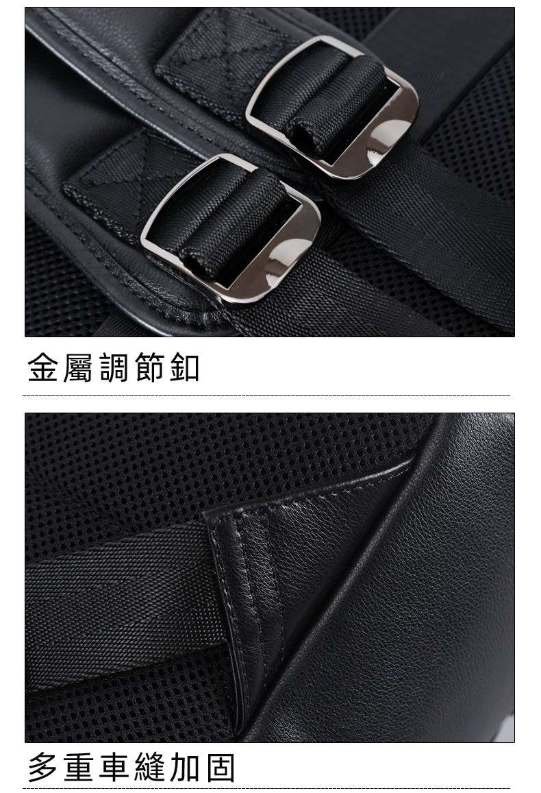 新款商務真皮後背包 男士雙肩包 男款通勤15.6吋電腦背包 防水透氣拉桿箱旅行包 頭層牛皮休閑旅行雙肩背包推薦 真皮包包