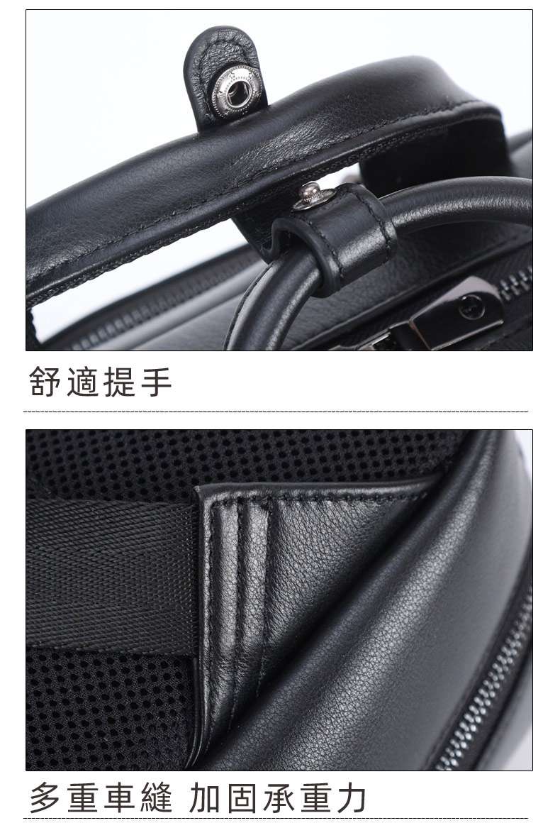 新款商務通勤頭層牛皮後背包 15.6吋電腦背包雙肩背包 男士真皮旅行包輕便行李箱包L型推薦 真皮包包