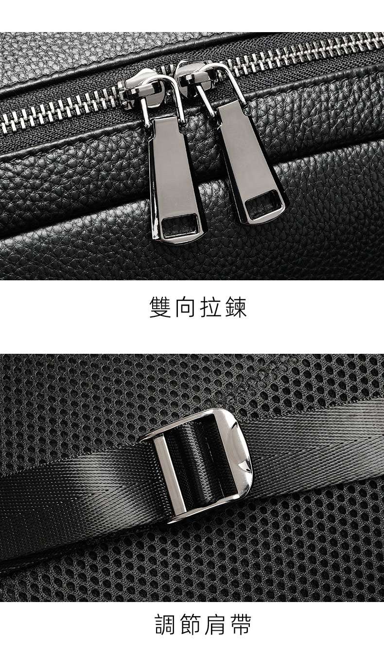 新款男士真皮後背包 商務15.6吋筆電包雙肩包 男休閑書包旅行包 頭層牛皮高級感電腦背包 真皮包包