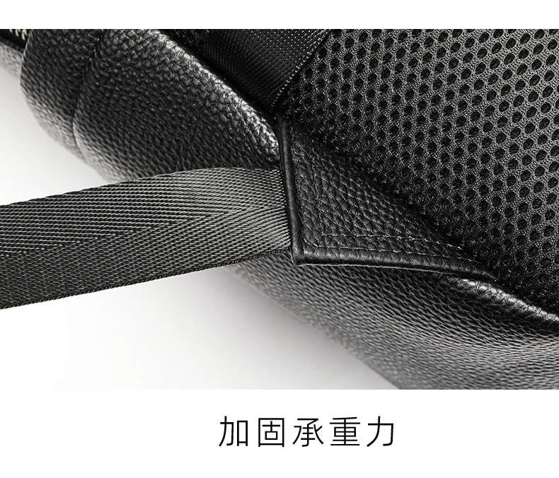 新款男士真皮後背包 商務15.6吋筆電包雙肩包 男休閑書包旅行包 頭層牛皮高級感電腦背包 真皮包包
