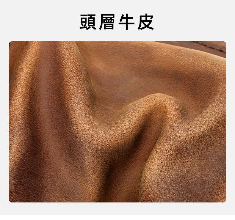 新款多功能腰包手腕包胸包 頭層牛皮男士手拿包 瘋馬皮復古男包手抓包 高級感真皮包包 真皮包包