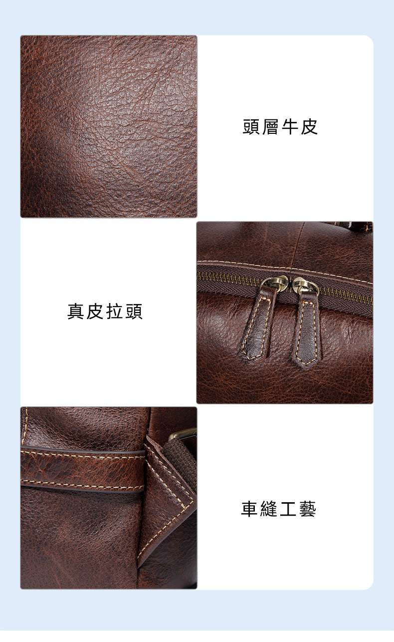 新款頭層牛皮旅行背包 一包多用後背包 真皮雙肩包 男女款高級感簡約大容量背包包 真皮包包