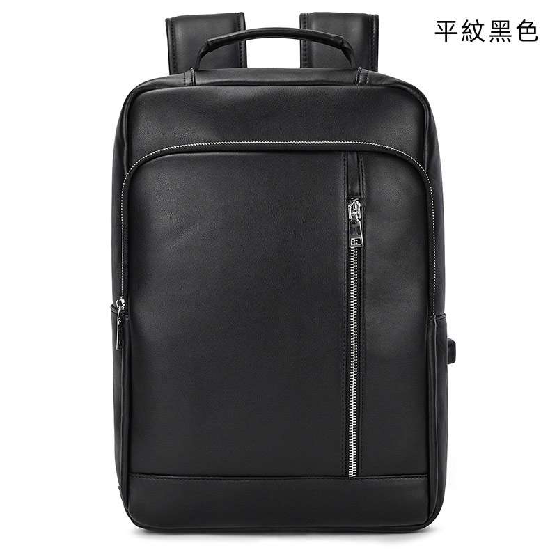 大容量後背包 瘋馬皮16寸真皮雙肩包 復古頭層牛皮書包電腦包 帶USB口旅行包 真皮包包