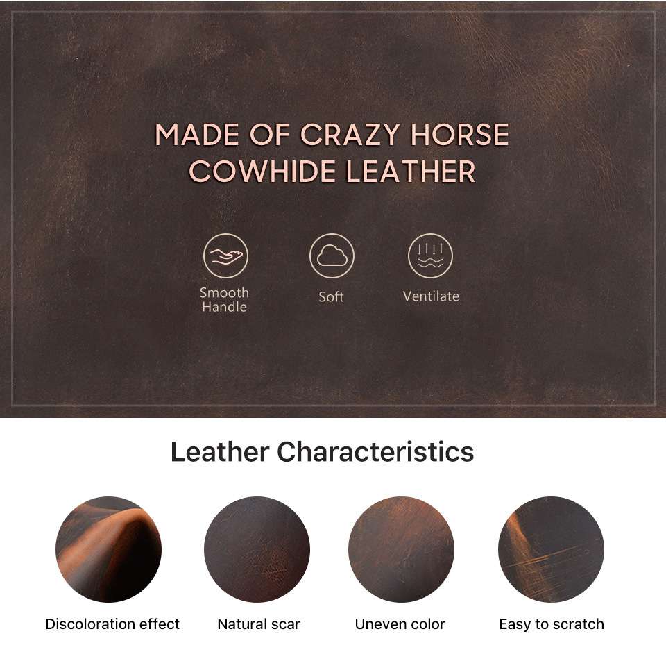 復古瘋馬皮A5紙筆記本皮套 綁帶手工製作多卡位辦公文具收納袋 真皮包包皮夾手拿包 真皮包包