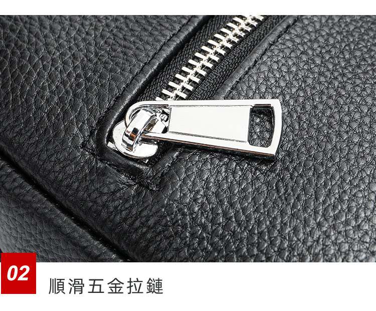 新款男士真皮胸包斜挎包 休閑時尚韓版潮男小背包 男式單肩包 頭層牛皮胸前包斜背包 真皮包包