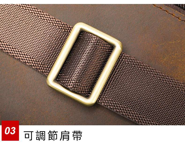 頭層植鞣牛皮復古男士胸包 頭層牛皮胸包 多功能真皮單肩斜挎包 休閑包瘋馬皮斜背包 真皮包包