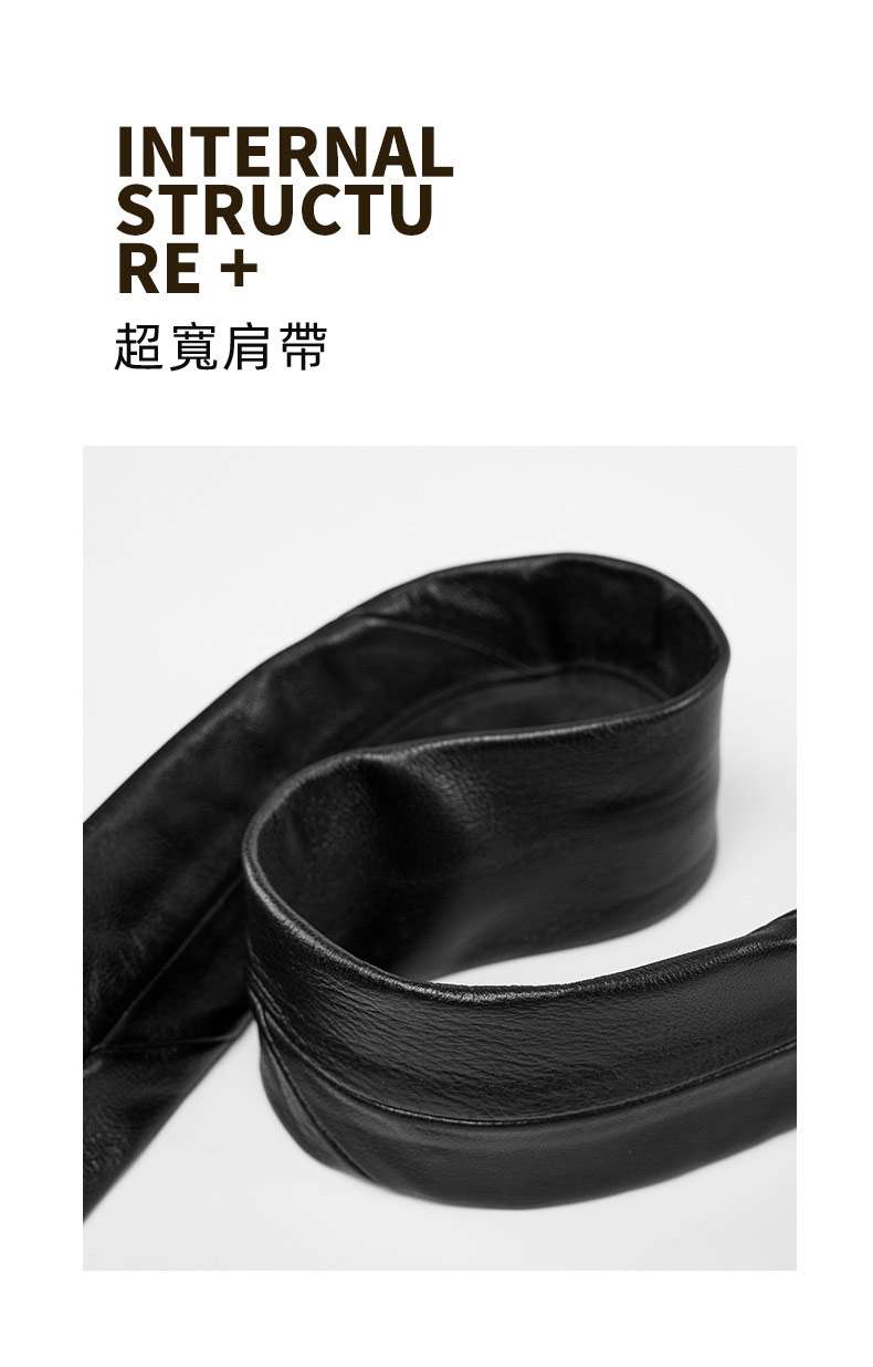 新款大小號頭層羊皮中性胸包 可頌包斜跨慵懶感牛角包 真皮單肩斜跨餃子包女斜背包 真皮包包