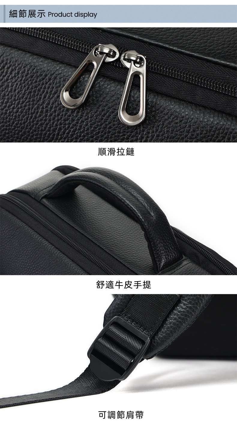 新款180°開合設計可掛行李箱摔紋皮後背包 大容量出差旅行背包 商務男士帶USB電腦包 真皮戶外雙肩包推薦電腦包 真皮包包
