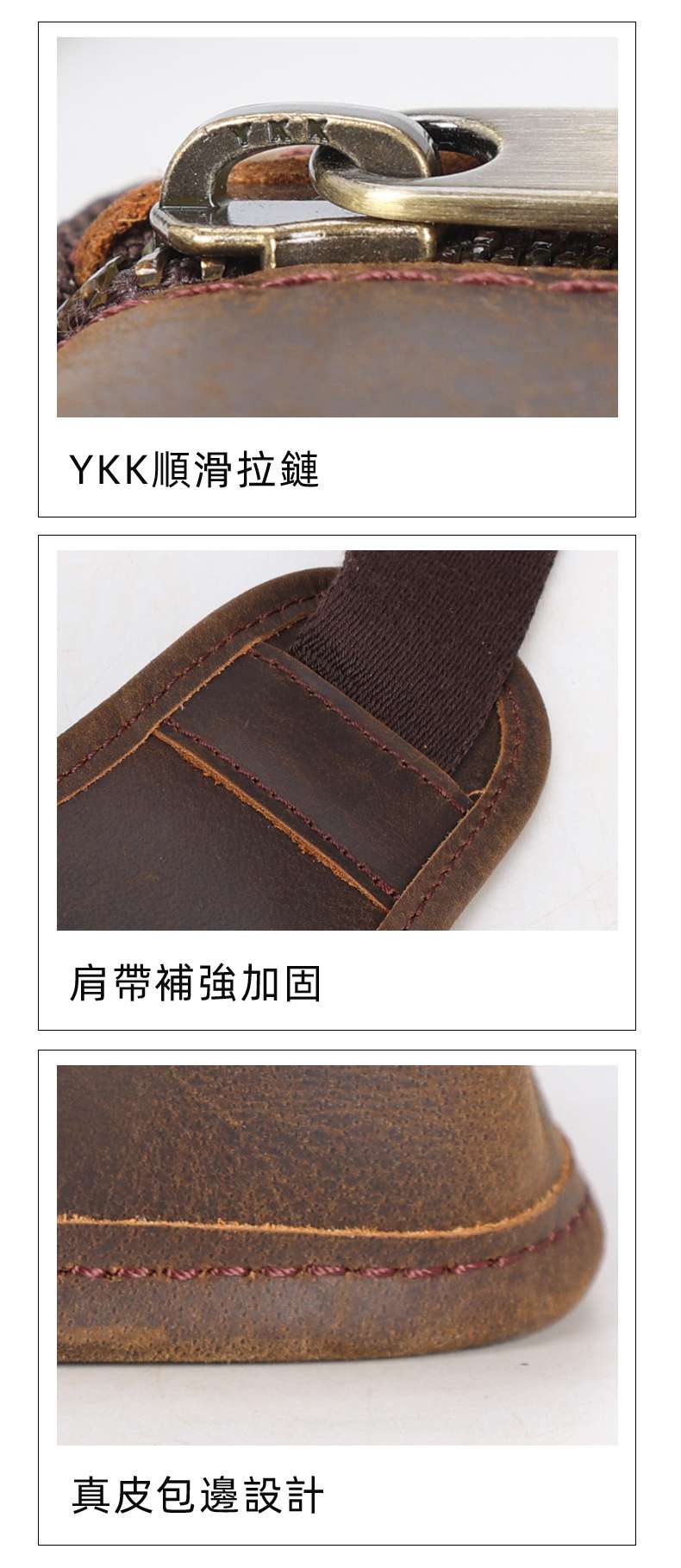 新款復古騎行包 瘋馬皮斜背包 頭層牛皮戰術挎包 戶外休閑登山包真皮斜挎包 男士單肩包 真皮包包