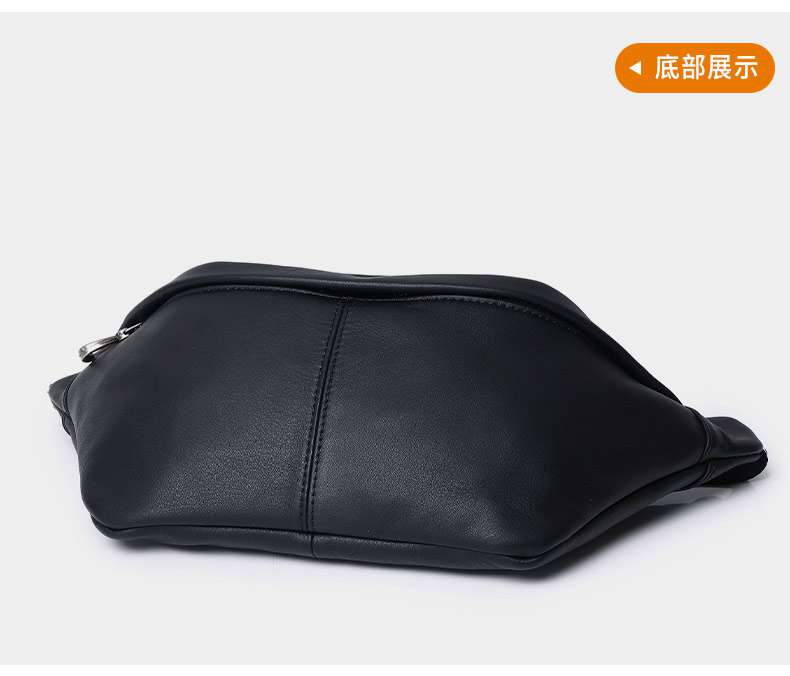 新款男士真皮胸包 多功能斜背包 大容量單肩包 潮流百搭實用男斜挎包手機收納包ipad mini包包 真皮包包