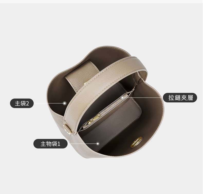 新款水桶包 多功能真皮女包 單肩斜挎包 大容量手提包手袋 女包包包斜背包肩背包 真皮包包