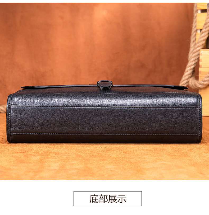 新款商務型真皮男包 潮流男士公文包單肩背包 15.6吋電腦包手提公事包 斜挎大容量筆電包推薦 真皮包包