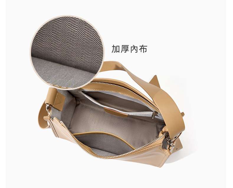 新款枕頭包斜挎包 牛皮包包 時尚女包真皮小眾高級感女士單肩背包斜背包推薦 真皮包包