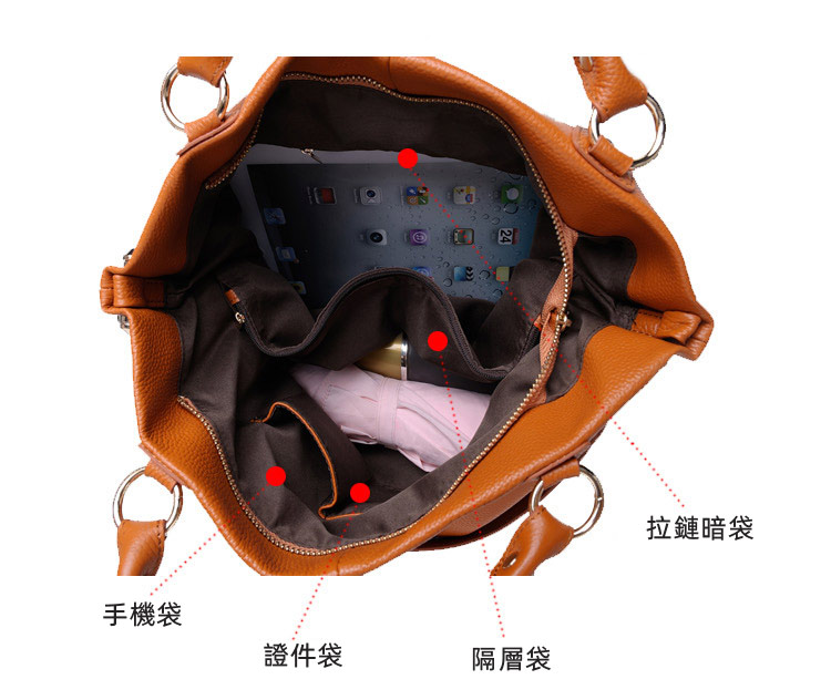 新款歐美頭層牛皮時尚馬鞍包 女式手提包斜挎單肩背包 大容量真皮女包潮包包斜背包推薦手袋 真皮包包