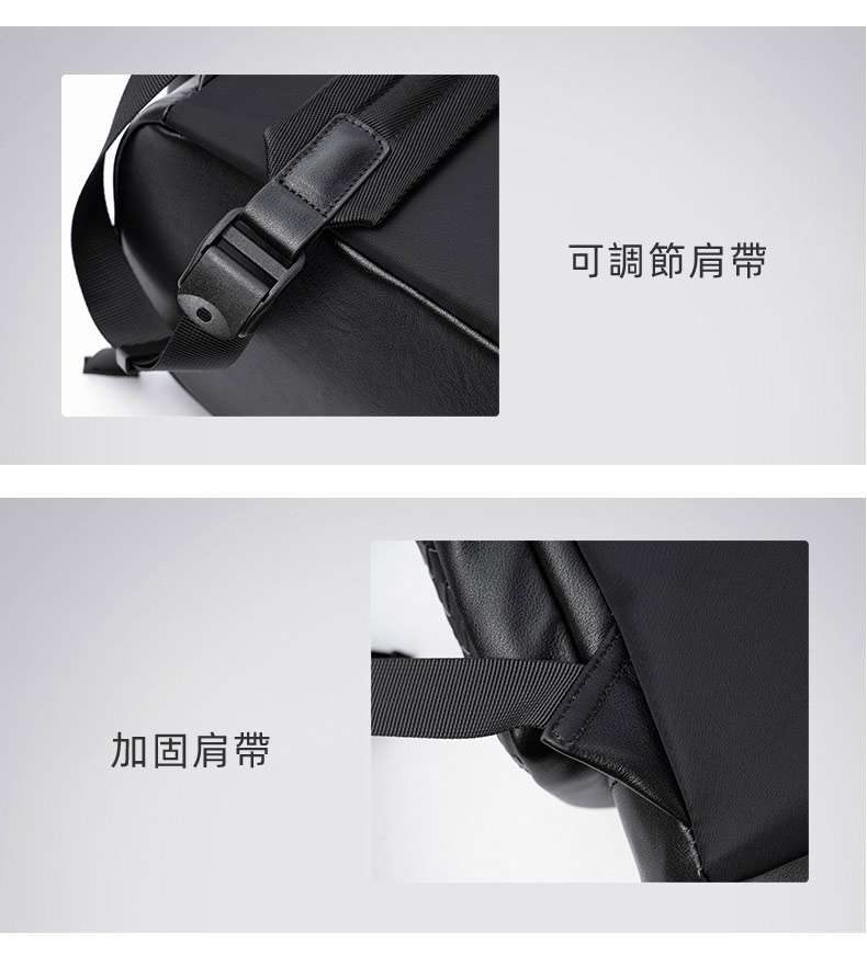新款編織蓋頭防盜插扣後背包 時尚背包大容量15.6吋電腦旅行包通勤包 男士真皮雙肩包推薦 真皮包包