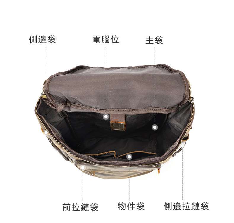 新款復古瘋馬皮後背包 17吋筆電背包 男士雙肩包 高級感頭層牛皮大容量真皮旅行背包推薦 真皮包包
