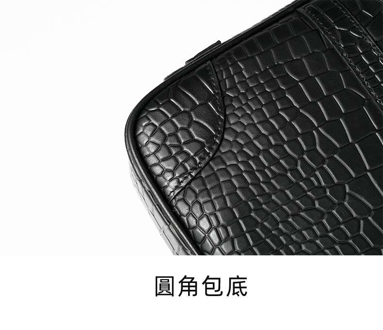 新款鱷魚紋壓花公文包 真皮手提包 大容量商務15.6吋電腦包公事包手袋 男士斜背包推薦 真皮包包