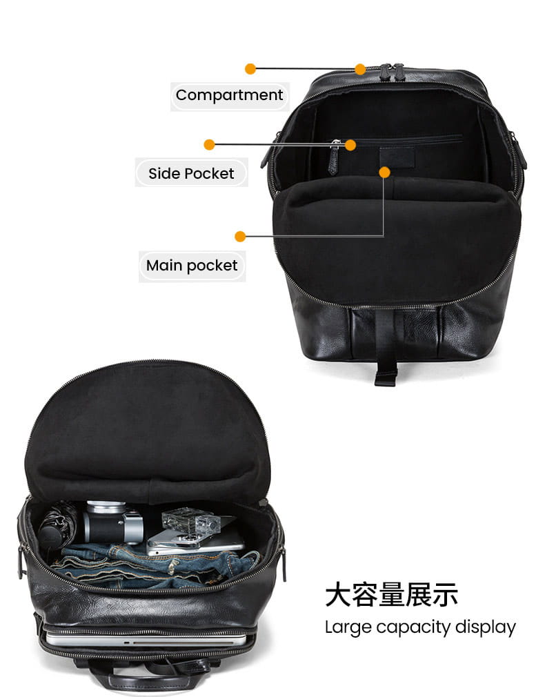 植鞣皮商務電腦背包 頭層牛皮戶外可掛行李箱包旅行背包 真皮男女雙肩後背包推薦