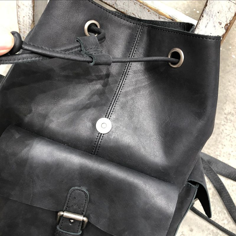 大容量復古真皮手工頭層牛皮男女款後背包 新款雙肩包 做舊旅行背包學生書包推薦 真皮包包