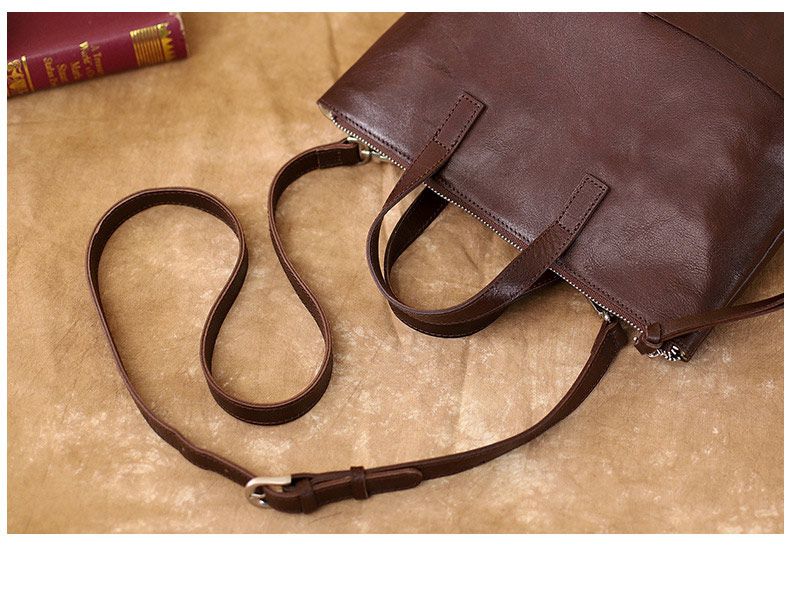 一包多用 復古後背包手提包 植鞣牛皮雙肩包 女式新款簡約背包 百搭高級感手袋推薦 真皮包包